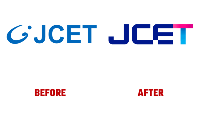 JCET Group Vorher und Nachher Logo (Geschichte)