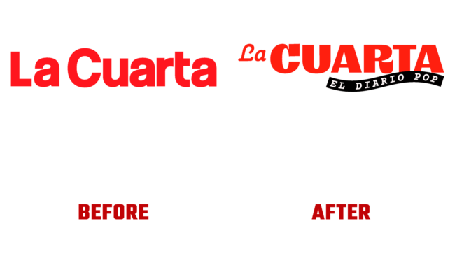 La Cuarta Vorher und Nachher Logo (Geschichte)