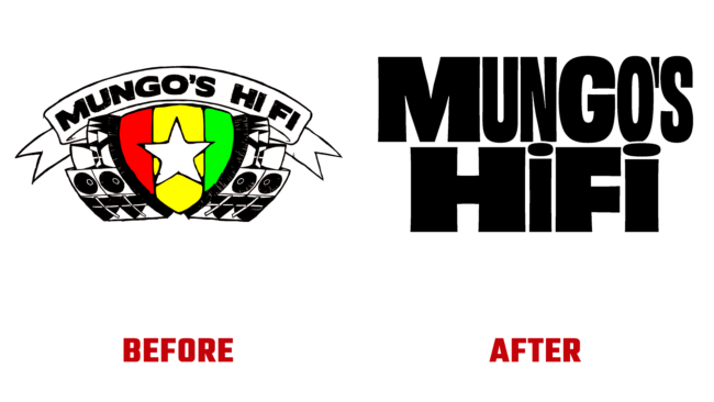 Mungo's Hi Fi Vorher und Nachher Logo (Geschichte)