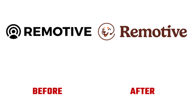 Remotive Vorher und Nachher Logo (Geschichte)
