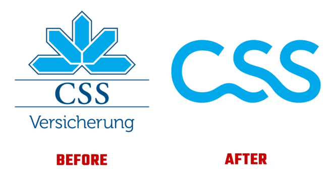 CSS (Insurance) Vorher und Nachher Logo (Geschichte)
