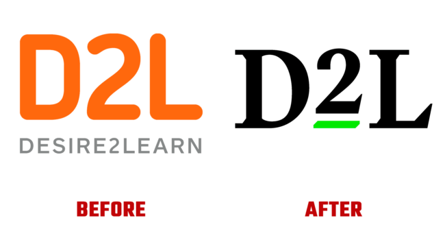 D2L Vorher und Nachher Logo (Geschichte)