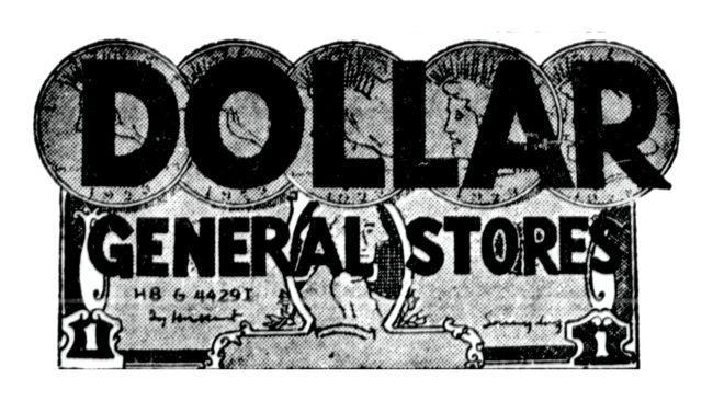 Dollar General Stores Logo 1955-1972