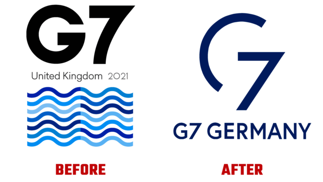 G7 Germany Vorher und Nachher Logo (Geschichte)