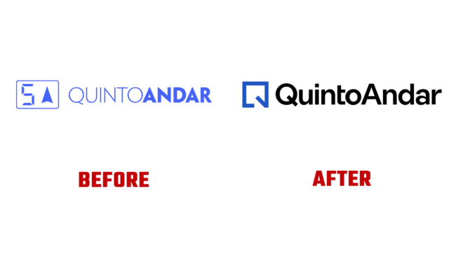 QuintoAndar Vorher und Nachher Logo (Geschichte)