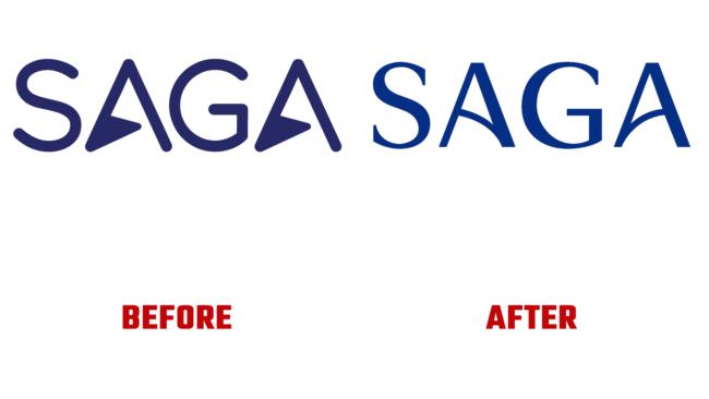 Saga Vorher und Nachher Logo (Geschichte)