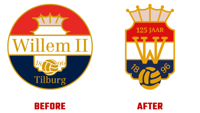 Willem II Vorher und Nachher Logo (Geschichte)