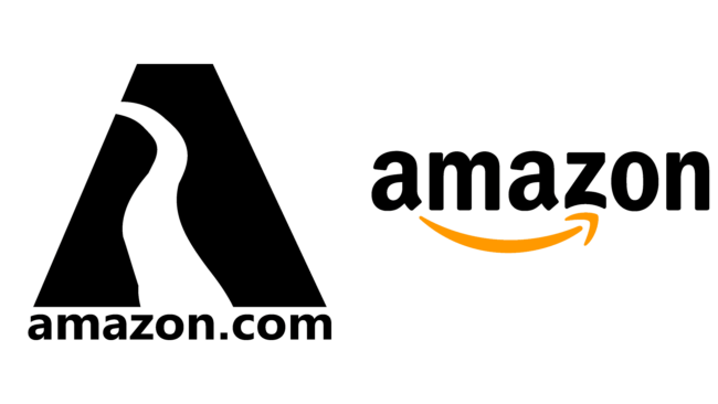 Amazon Firmenlogos damals und heute