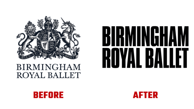 Birmingham Royal Ballet Vorher und Nachher Logo (Geschichte)