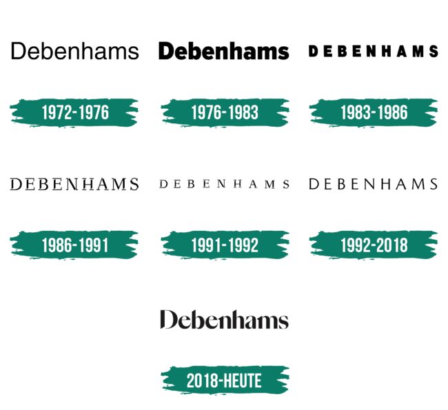Debenhams Logo Geschichte