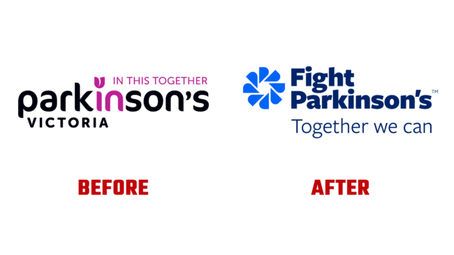 Fight Parkinson's Vorher und Nachher Logo (Geschichte)