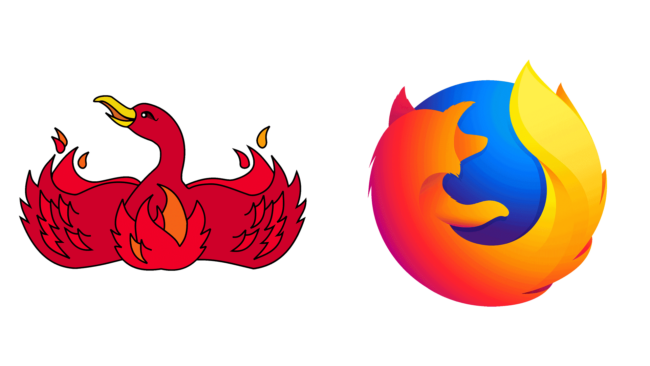 Firefox Firmenlogos damals und heute