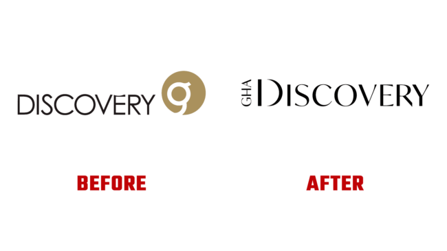 GHA Discovery Vorher und Nachher Logo (Geschichte)