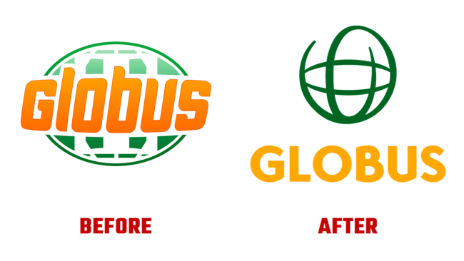 Globus Vorher und Nachher Logo (Geschichte)