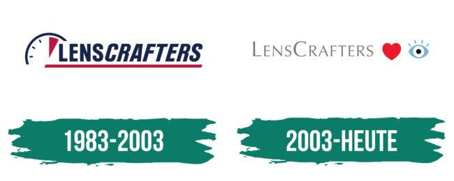 LensCrafters Logo Geschichte
