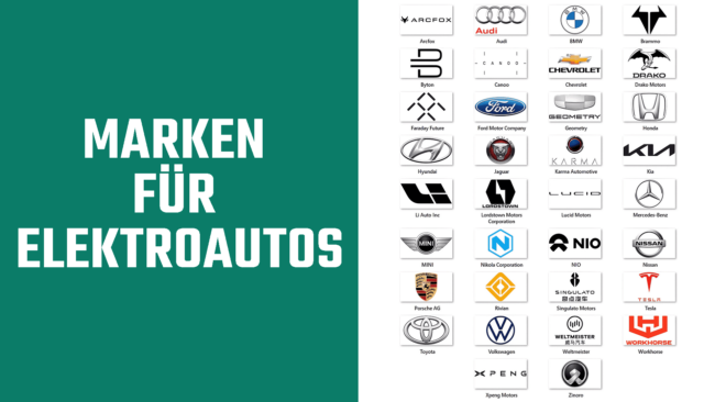 Marken für Elektroautos