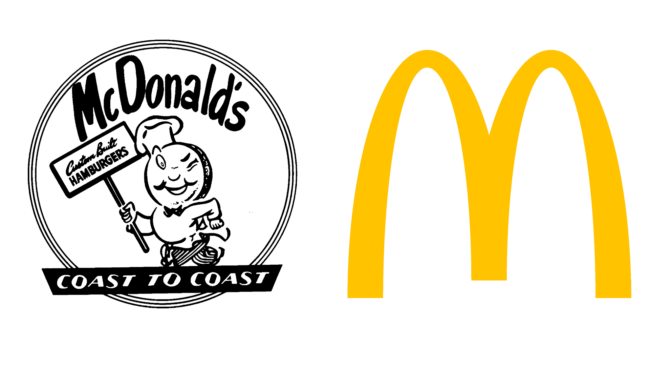 McDonald's Firmenlogos damals und heute
