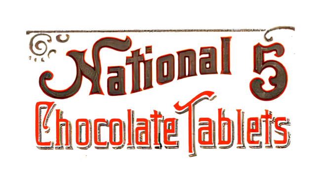 National Chocolate Tablets Logo 1890-1898
