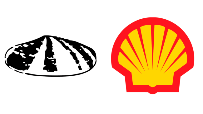 Shell Firmenlogos damals und heute