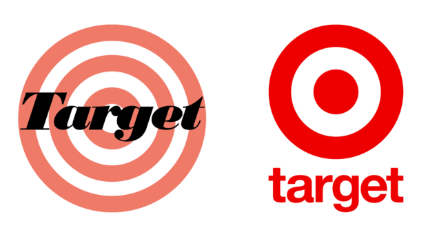 Target Firmenlogos damals und heute