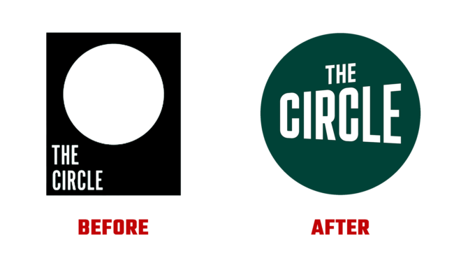 The Circle Vorher und Nachher Logo (Geschichte)