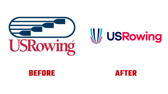 USRowing Vorher und Nachher Logo (Geschichte)