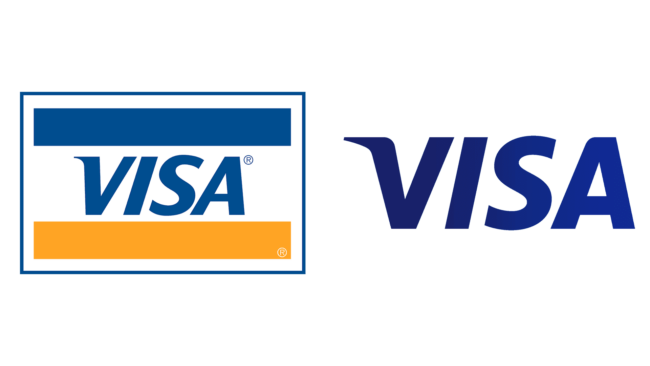 Visa Firmenlogos damals und heute