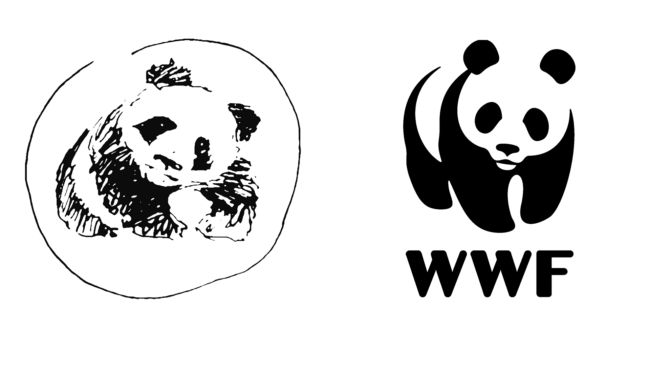 WWF Firmenlogos damals und heute