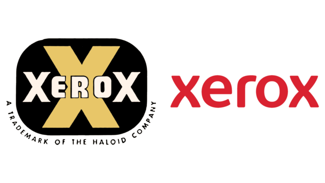 Xerox Firmenlogos damals und heute