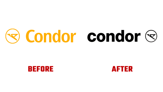 Condor Vorher und Nachher Logo (Geschichte)