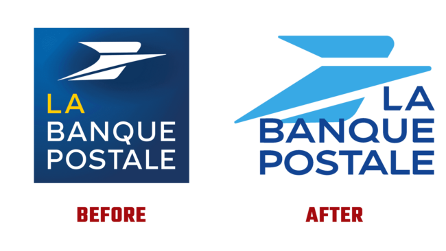La Banque Postale Vorher und Nachher Logo (Geschichte)