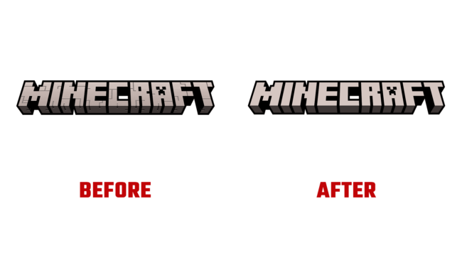 Minecraft Vorher und Nachher Logo (Geschichte)