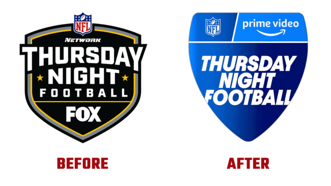 NFL Thursday Night Football Vorher und Nachher Logo (Geschichte)