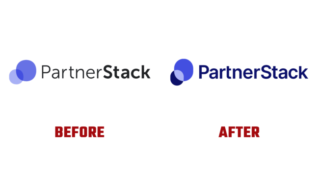 PartnerStack Vorher und Nachher Logo (Geschichte)