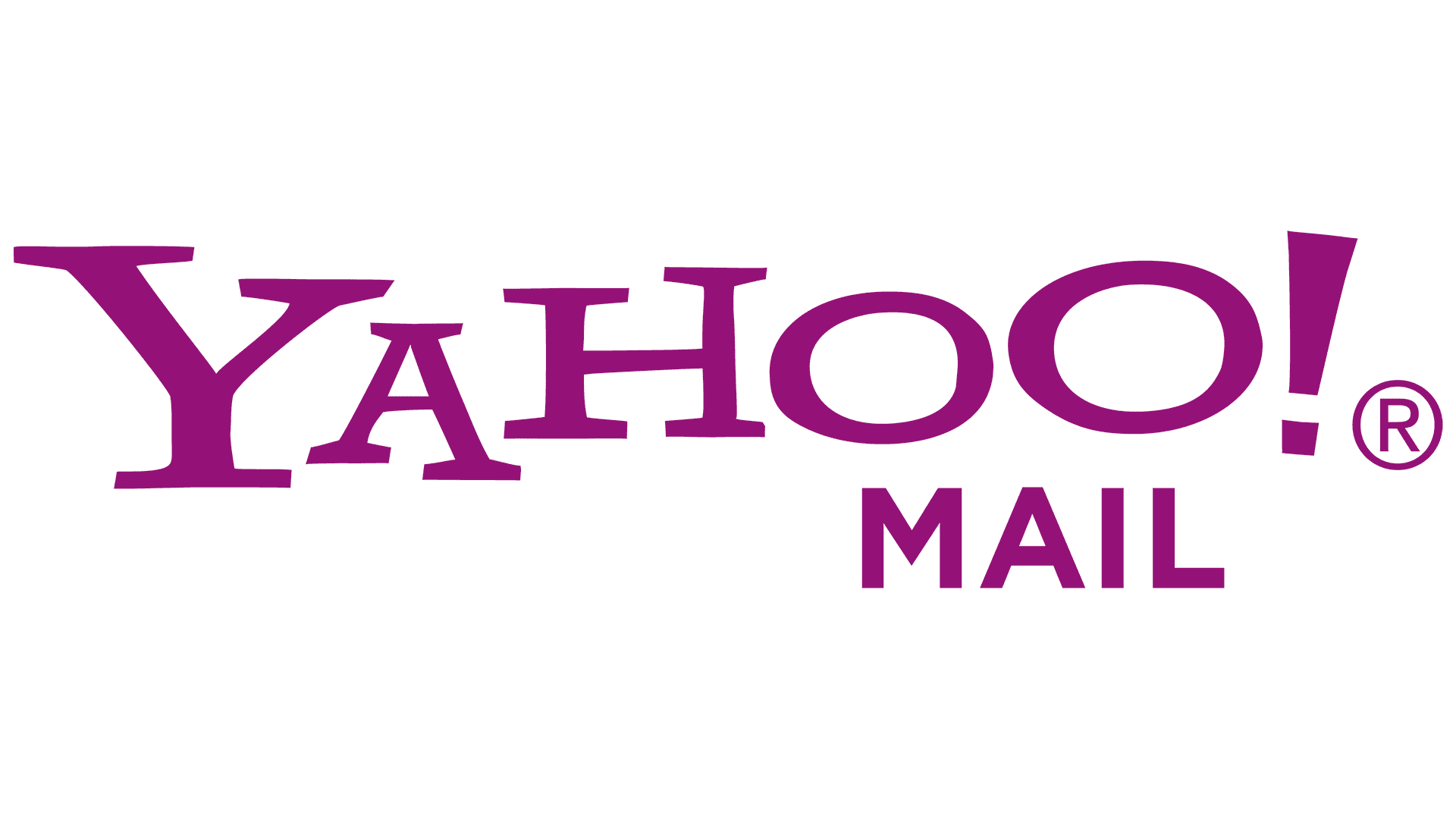 Yahoo Mail Logo Logo, zeichen, emblem, symbol. Geschichte und Bedeutung