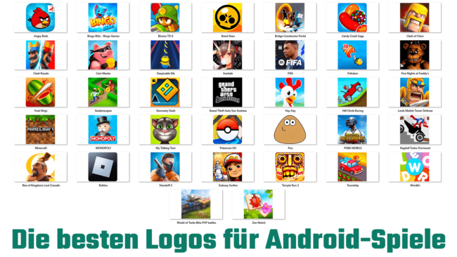 Die besten Logos für Android-Spiele