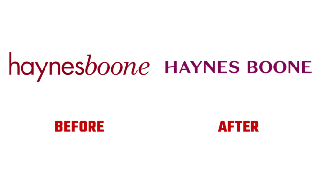 Haynes Boone Vorher und Nachher Logo (Geschichte)