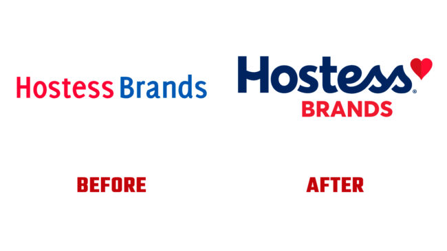 Hostess Brands Vorher und Nachher Logo (Geschichte)