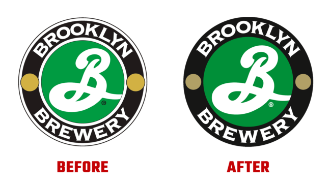 Brooklyn Brewery Vorher und Nachher Logo (Geschichte)