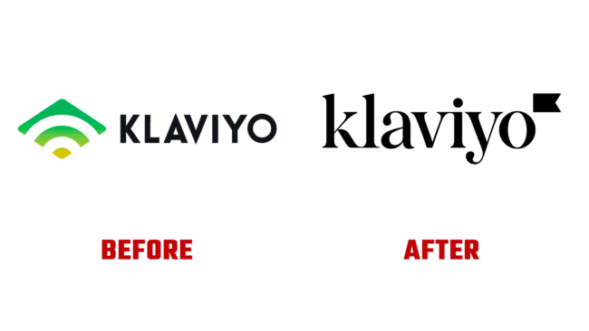 Klaviyo Vorher und Nachher Logo (Geschichte)