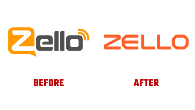 Zello Vorher und Nachher Logo (Geschichte)